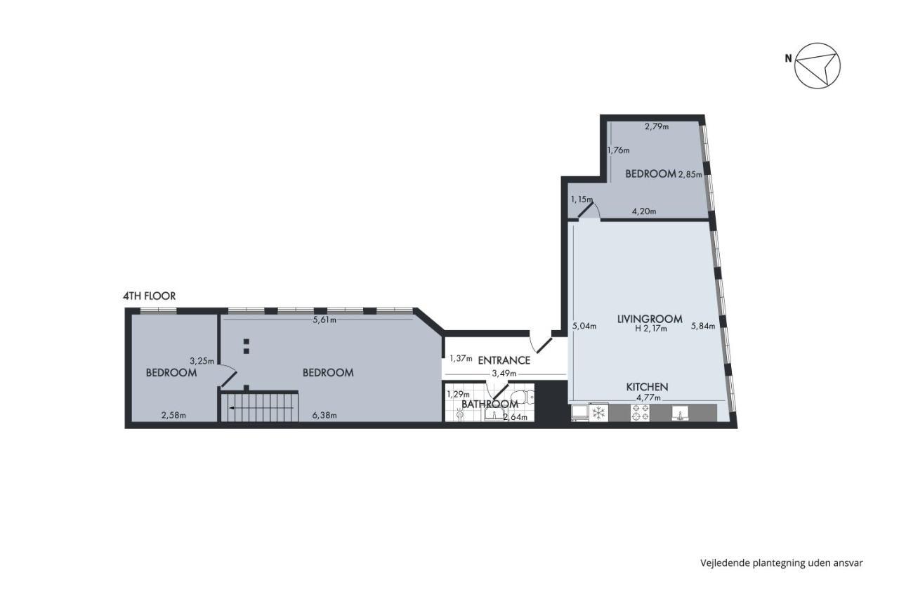 Sanders Regent - Smart Two-Bedroom Apartment Near Central Square Kopenhagen Exterior foto
